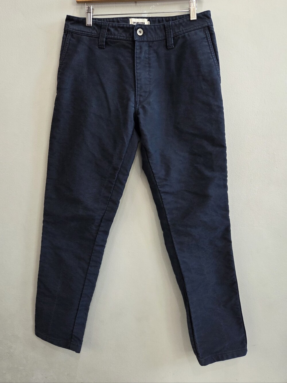 Taylor Stitch Democratic Chino Navy Blue Organic Cotton Pants 2512 Men's 31x29